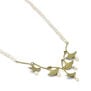 Pearl ginkgo leaf necklace by Michael Michaud